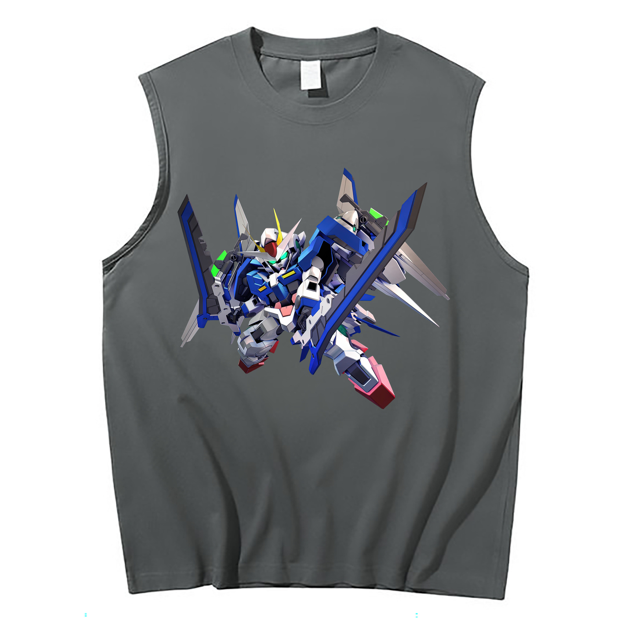 （画像用） 機動戦士ガンダム Mobile Suit Gundam コットン100％タンクトップ（フロントプリント）